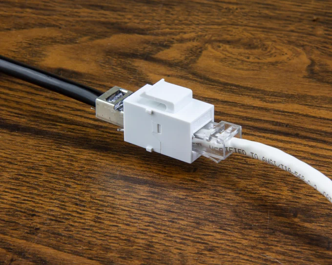 Triplett Model CAT6-CPL-WH CAT6 RJ45 Inline Coupler