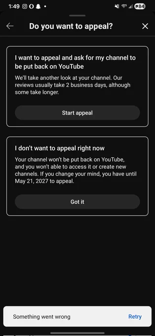 @TeamYouTube @YouTubeCreators 
 (no warning) removed on Youtube i never got this before from 10 year old content on the site community guidlines are being followed please help  #banned
Channel  youtube.com/the8ntertainer 
 @youtube @YouTubeCreators  #communityguidelines 
#the8