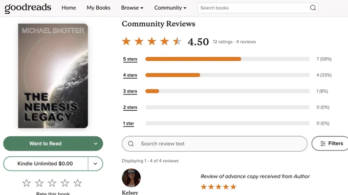 "The Nemesis Legacy" on Goodreads