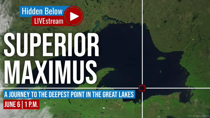 The first journey in 40 years to the depths of Lake Superior is about to happen LIVE on June 6th at 1 PM. 
