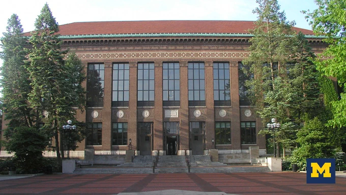 Hatcher Library on U-M's central campus.