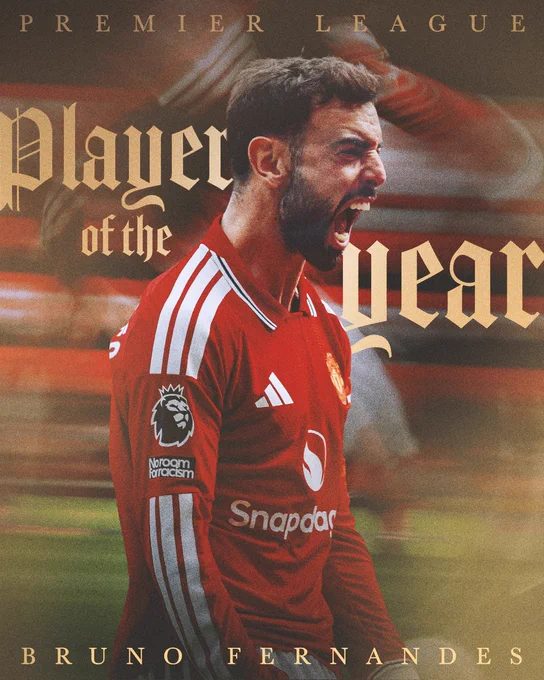 Bruno Fernandes is the Premier League Player of the Year.