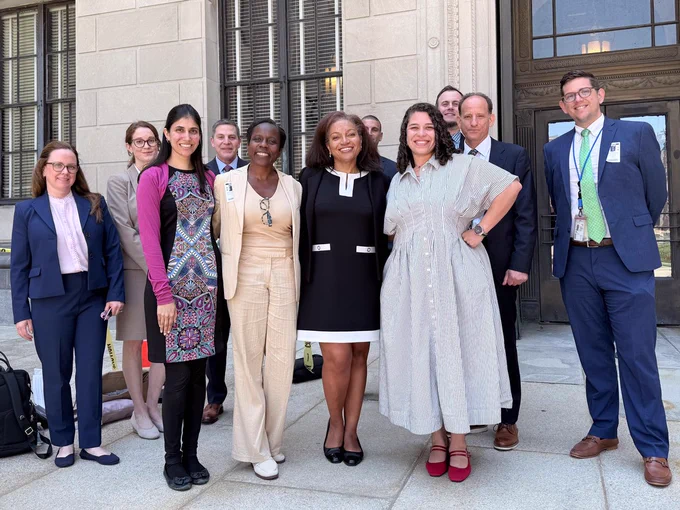 OSC leadership with Acting State Comptroller Shirley U. Emehelu before the New Jersey Senate Budget and Appropriations Committee hearing