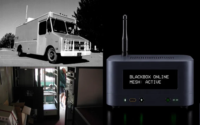 photo credit: SRI packet radio van, 1977 — Computer History Museum