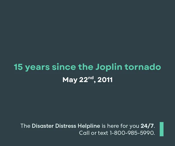 15 years - Joplin tornado