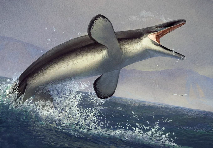 Tylosaurus Breach By DuskyVel