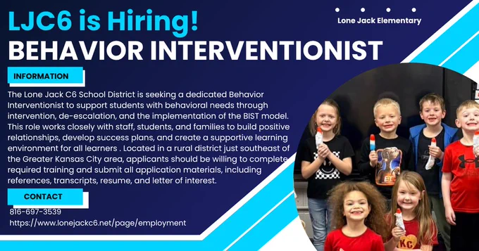 Now hiring for Behavior Interventionist