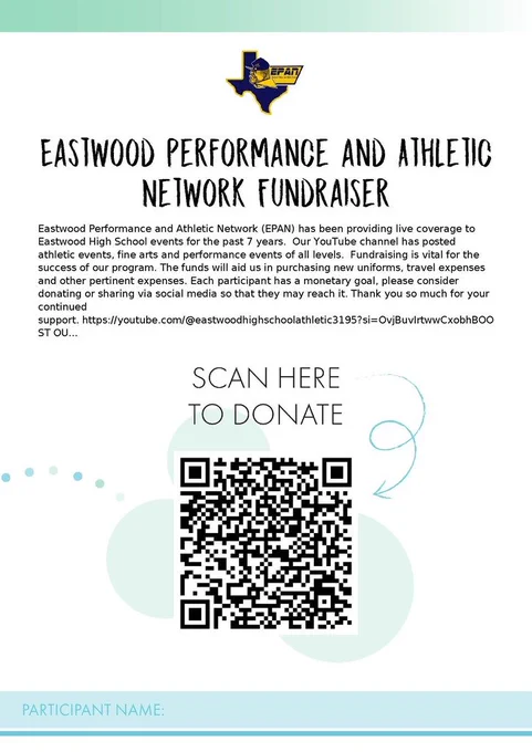 EPAN & KEHS QR Code for Fundraiser link
