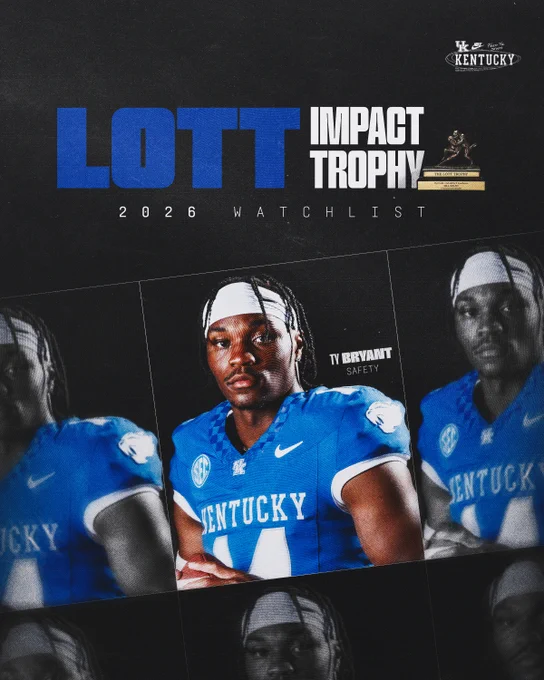 Ty Bryant is on the Lott Impact Trophy 2026 Watchlist. 