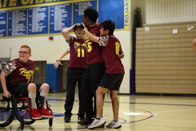 State Adapted Softball Tournament photo of Flyers team members