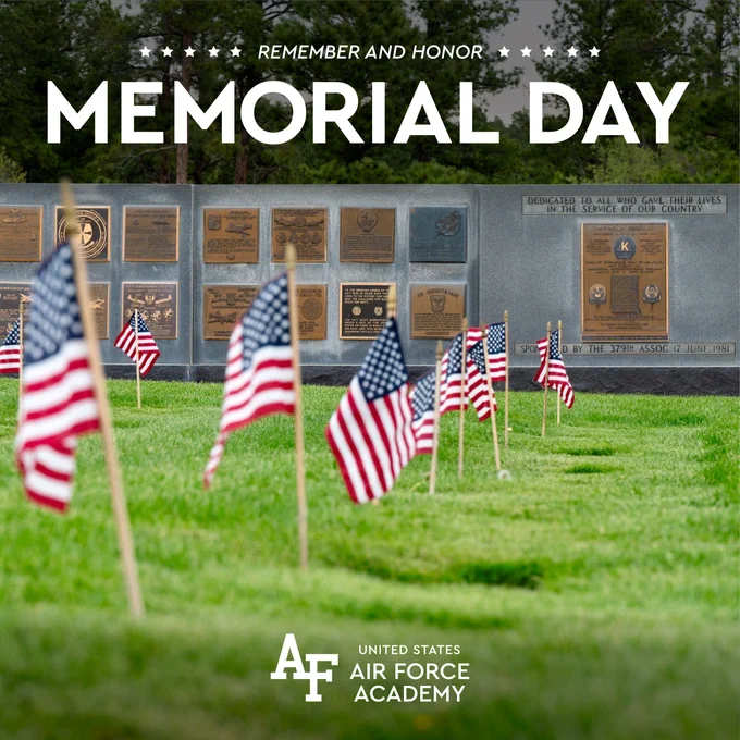 A photo/graphic of a cemetery with American flags.