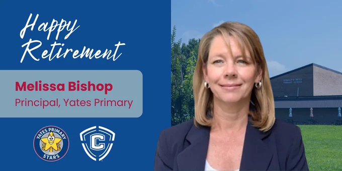 Congratulations to Melissa Bishop, Principal of Yates Primary School, on her upcoming retirement! 💙 Since 2003, Mrs. Bishop has served CCS with heart, wisdom, and a deep commitment to students. We are so grateful for her impact! 🎉  #BuildingChampions #BuildingCommunity #ChooseCleveland