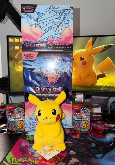 Pokemon chaos rising, Pokemon center etb, Pokemon tcg,