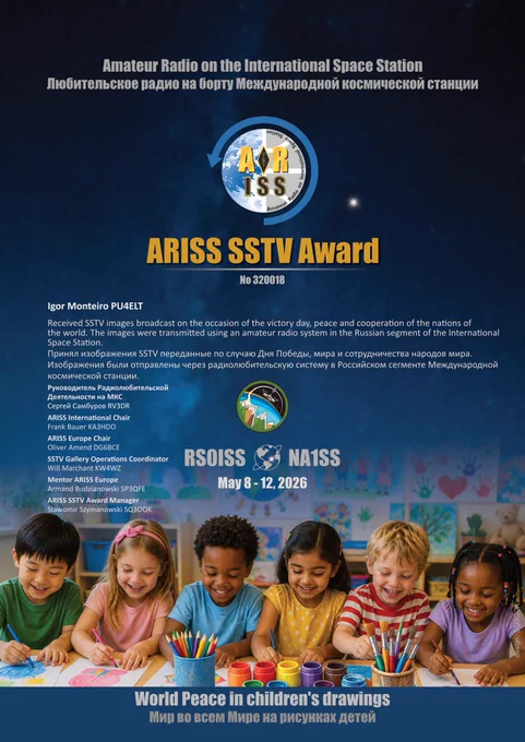 Diploma from ARISS
