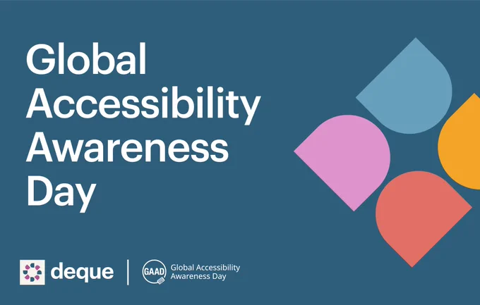 Global Accessibility Awareness Day with the Deque and GAAD logos