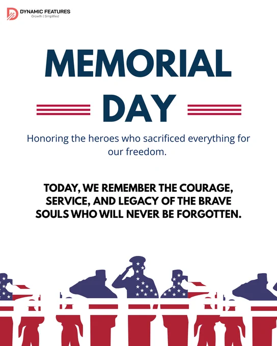 🇺🇸 Honoring the heroes who sacrificed everything for our freedom. This Memorial Day, we remember the courage, service, and legacy of the brave souls who will never be forgotten. ❤️🤍💙 #MemorialDay #HonorTheFallen #NeverForgotten #USA #DynamicFeatures