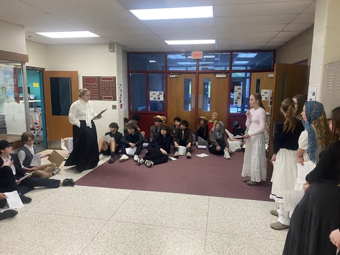 You know it's Ellis Island simulation day at Muir when the hallways looks like New York in 1899. Students had a blast going through this activity with their teachers hard at work! #wearemuir