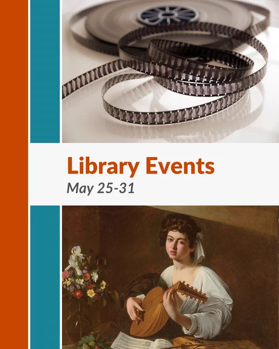 Library events for May 25-31