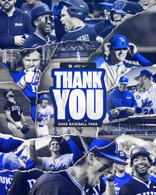 Thank you Duke Baseball Fans