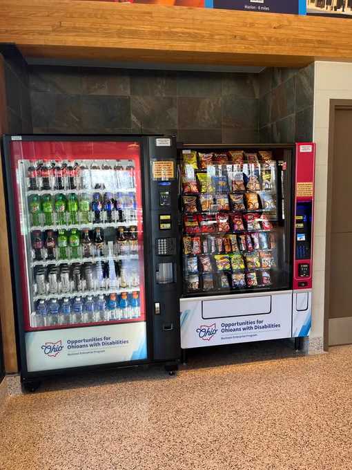 Vending machines at the Marion rest stop.