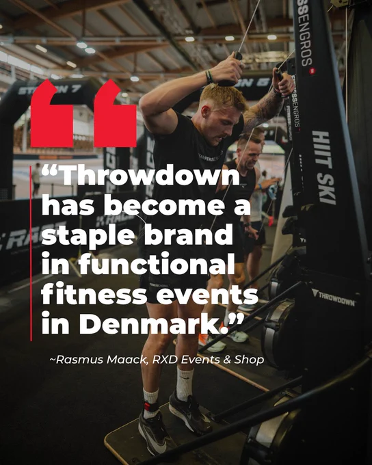 Throwdown energy hit Denmark. 🔥

The Throwdown Rower and HIIT SKI were built for events like this — high effort, big energy, and athletes pushing hard from start to finish.

“Thanks to the incredible partnership with Fitness Engros and Rasmus Maack from RXD Events, Throwdown has become a staple brand in Functional Fitness Events in Denmark with our incredible Rower and HIIT SKI. We are thankful to continue supporting and growing this incredible partnership to be part of bigger and better events! Stay tuned!”

Huge thank you to Fitness Engros, Rasmus Maack, RXD Events, and every athlete who brought the intensity.


#Throwdown #FunctionalFitness #FitnessRacing #HIIT #FitnessEvent