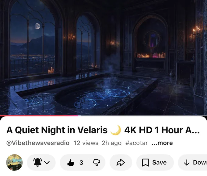 A Quiet Night in Velaris, A Court of Thorns and Roses (ACOTAR, Vibe the Waves Radio Relaxation Sounds, Radio Station Ran by Rae Serbeck