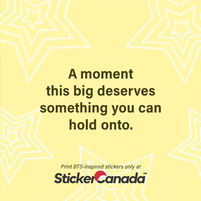 Print BTS-inspired stickers only at StickerCanada
