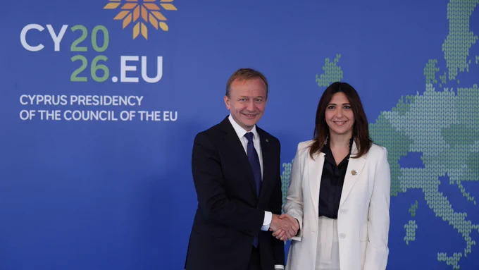 📍Informal meeting of EU Ministers for European Affairs underway in #Lefkosia

Deputy Minister @marilena_raouna chairs today’s discussions on:
📌 the Multiannual Financial Framework 2028–2034 
📌 EU enlargement, with the participation of candidate countries and potential candidate, 
📌 countering foreign information manipulation and interference, with the participation of the UK.

#CY2026EU 🇨🇾🇪🇺