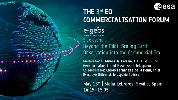 e-GEOS side event in Seville as part of the 3rd EO Commercialisation Forum 