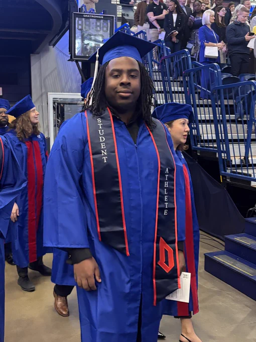 Aaron Gunn at graduation
