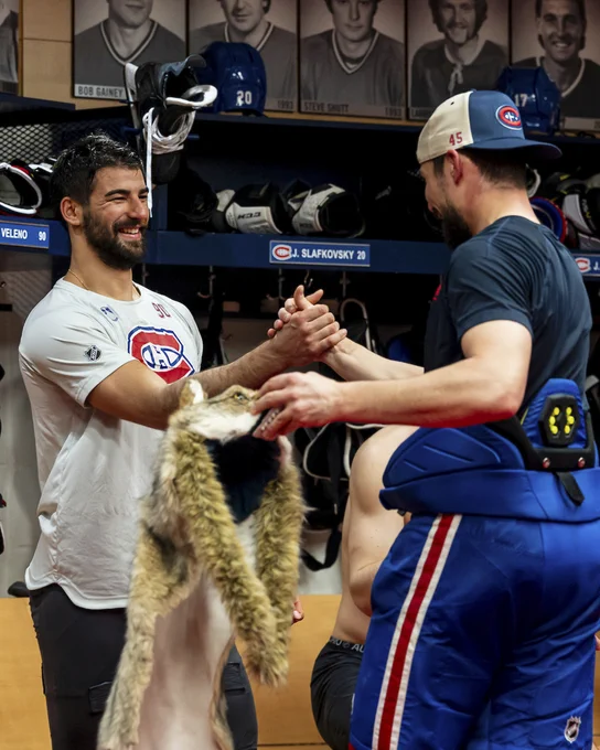 Pic of Joe Veleno and Alexandre Carrier