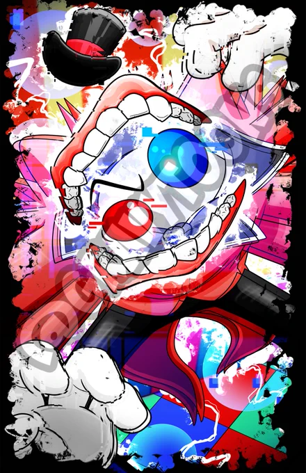 Caine from The Amazing Digital Circus glitching out