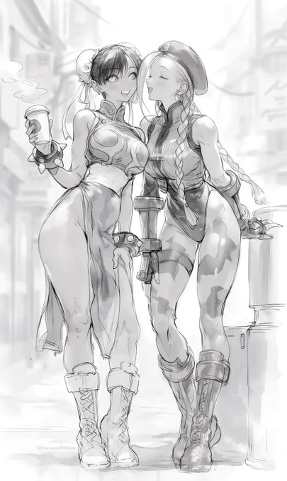 SFW illustration. Made with Nijijourney