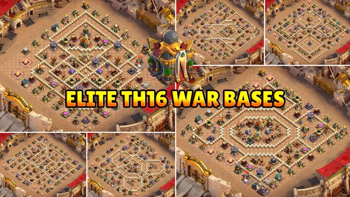 Pro TH16 Base Links: Top 10 Town Hall 16 Bases - Clash of Clans