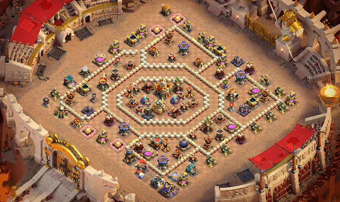 Base 7: RC Walk TH16 Defense • (2x Invisibility) - COC Bases Updated