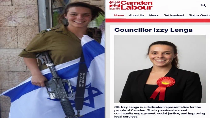 Camden Labour Councillor izzy lenga who also served in the IDF