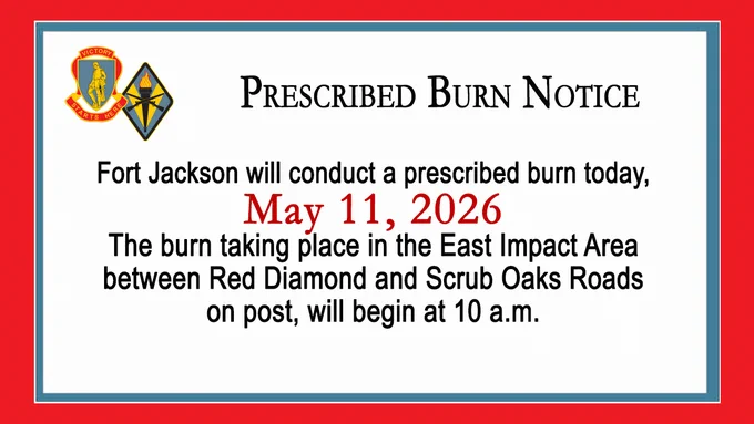 Prescrbied Burn Notice - May 11, 2026