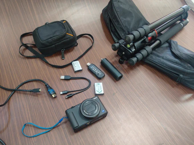 Materials used for the activity:
• Camera
• Stand
• HDMI capture card device
• HDMI cable & 

OBS Studio (Open Broadcaster Software) a free, open-source application. 
