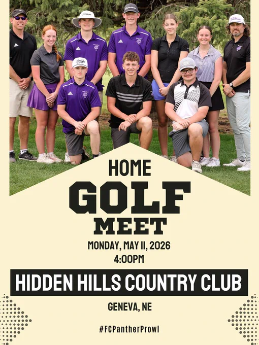 Home golf meet Monday, May 11th