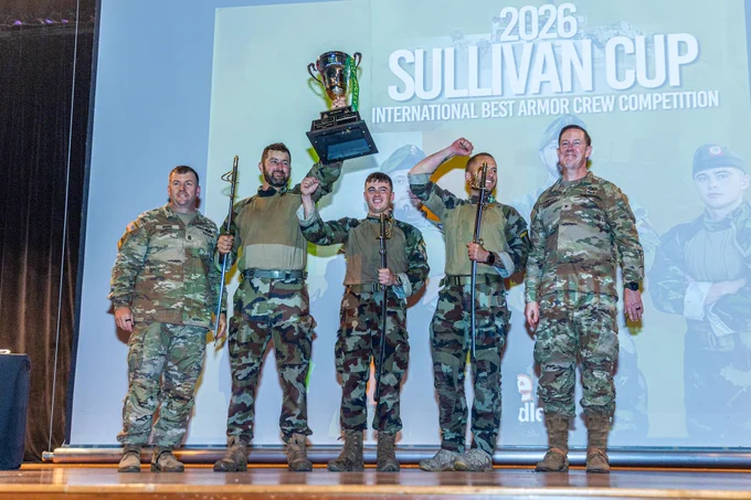Excellence is earned through grit, discipline, and teamwork. Congratulations to Staff Sgt. Jordan Ashdown, Sgt. Jose Medina, Spc. Angel Ortiz, Spc. Samuel Vo, Lt. Colm Meade, Sgt. Shane Molloy, and Tpr. Tristan Regan for rising to the top at the 2026 #SullivanCup and setting the standard for technical and tactical excellence. \uD83C\uDFC6 #MotivationMonday #DriveChangeForgeVictory