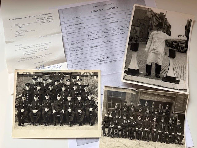 collection of officer files and photographs