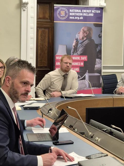 Robbie and Andy Allen MLA at APG on Furl Poverty