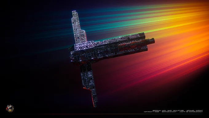 To complement my last post. Concept Artwork of the Eridian Hail Mary Sculpture from Project: Hail Mary. Created in Blender.

Image: Michael Knight.
@michaelmknight | https://linktr.ee/michaelmknight.