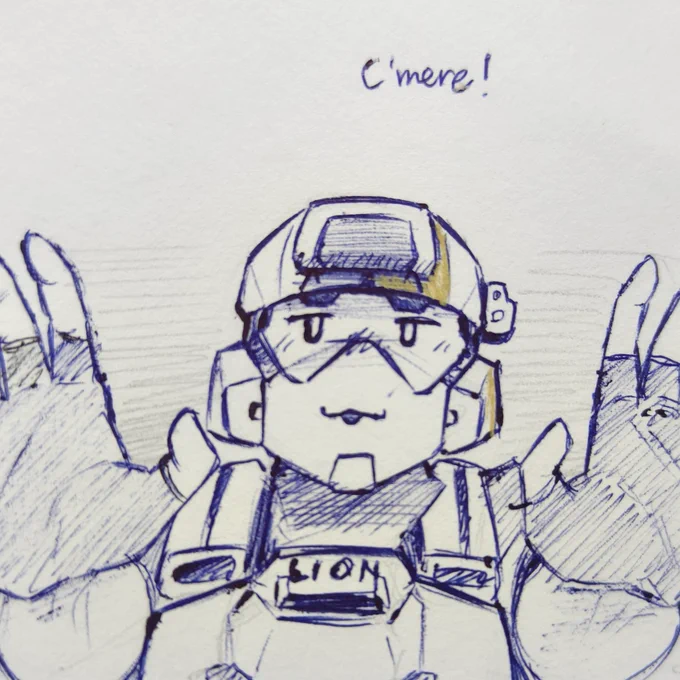 Artist commentary: I messed up the hands, that is why I cropped out the rest of the hand after taking a picture of it-