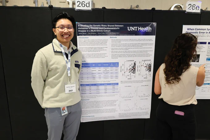 person standing by poster