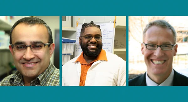 Left to right: Salman Khetani, PhD, A'Lester Allen, PhD, and Robert Motl, PhD.

Honored by the UIC Office of the Vice Chancellor for Research with the 2025-26 Research and Scholarship Awards.