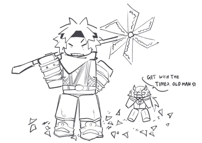 kai lazurai (the old man) is from a roblox game called pilgrammed