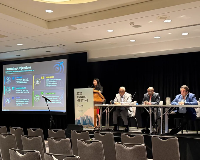 Dr. Joy Chen presenting at the IARS/SOCCA 2026 Annual Meeting