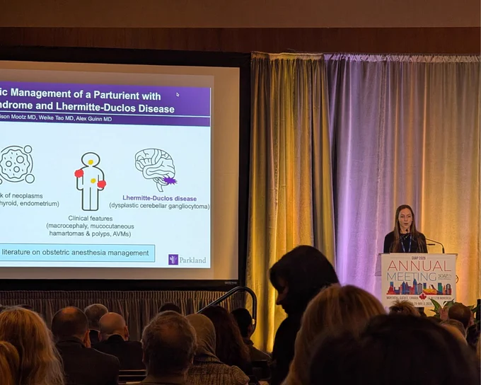 Dr. Allie Mootz presenting at the SOAP 2026 Annual Meeting
