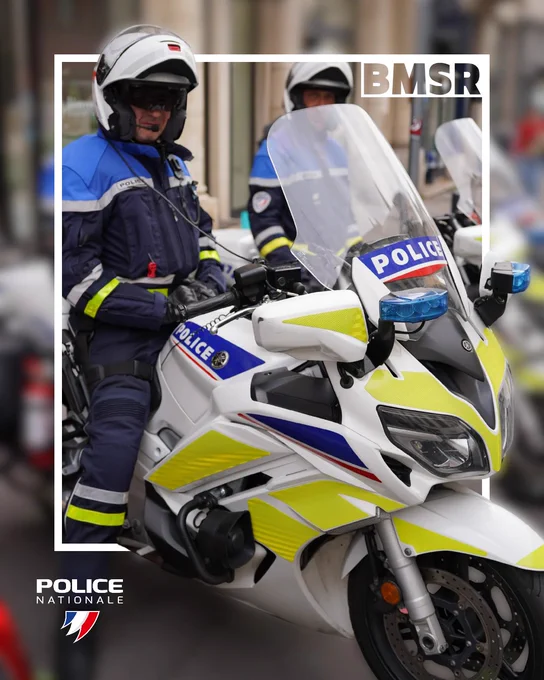Motards de la BMSR de la DIPN54 à Nancy